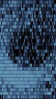 Swinging confetti. Motion. A blue background in animation that seems to sway in different directions in the wind. video