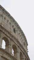 Bottom view of the Colosseum in Rome , Italy. Action. Ancient Rome architecture, concept of tourist attractions. video