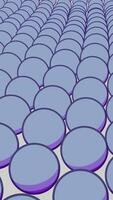 3D fields with moving waves of balls. Design. Beautiful surface of animated balls moving in waves. Balls move slowly and calmly in waves like surface of water video
