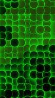 Background of moving dots with glowing lines. Design. Moving dots in style of bubbling bubbles or molecules. Background with glowing black dots video
