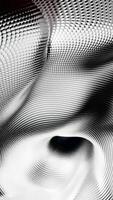 Liquid structure moves in waves from points. Design. Abstract 3d structure with wavy vibrations. 3D animation with moving waves mass with silver dots video