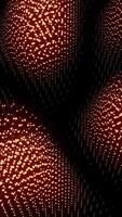 Dark background. Design.Bright red parts of the background rising and falling in abstraction. video