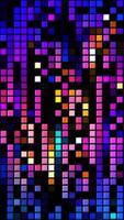 Abstract retro pixelated geometric background, seamless loop. Motion. Small flowing lines of squares imitating old fashioned games. video