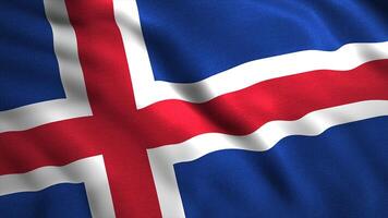 Background of beautiful waving flag of country. Motion. 3D animation with moving flag canvas. Patriotic animation of flag of Norway video