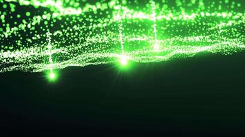 Elegant colorful background with flowing magic river of particles. Motion. Shining tiny stars like milky way. video