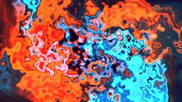 Bright flashing pattern with swirling colors. Motion. Digital fluid art with flickering flashes of light and colors. Psychedelic pattern of energetic swirling colors video