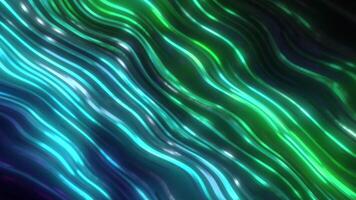 Flashing wave lines of electronic noise. Motion. Bright electronic waves blink in stream. Wavy lines of electronic cyber glitch video