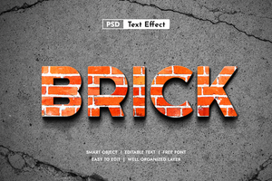 Editable Smart Object Layer Style Text Effect psd