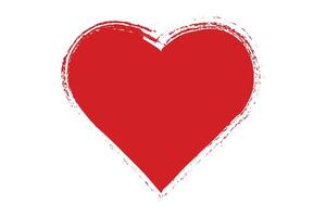 Red heart design element vector