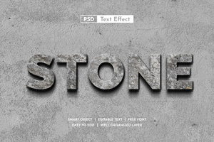 Editable Smart Object Layer Style Text Effect psd
