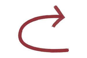 Red highlight arrow design element vector