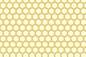 simple abstract orange color polygon hexagon pattern on lemonade color background seamless pattern of honeycomb with a gold background vector