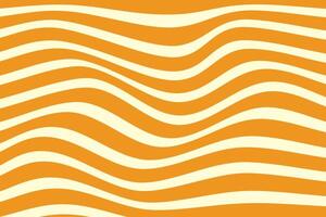 simple abstract lemonade color horizontal line wavy pattern on orange color background yellow lines on a yellow background vector