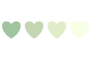 Love with gradient color isolated on white background. vector