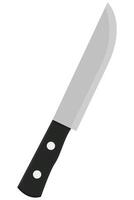 Flat icon of kitchen knife isolated on white background. vector