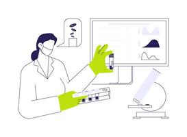 Complete blood count abstract concept illustration. vector