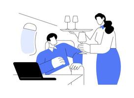 Business class service abstract concept illustration. vector