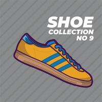Shoe design NUMBER 9 vector