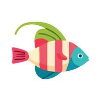 Fish Cartoon White Background vector