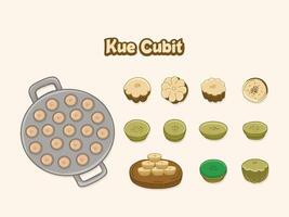 Traditional Indonesian Food and Snacks Illustration Drawing vector