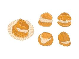 Traditional Indonesian Food and Snacks Illustration Drawing vector