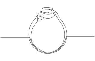 One continuous line drawing of Wedding rings. Romantic elegance concept and symbol proposal engagement and love marriage in simple linear style. Editable stroke vector