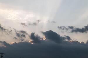 View of clouds in the sky in the afternoon photo