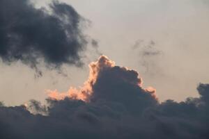 View of clouds in the sky in the afternoon photo