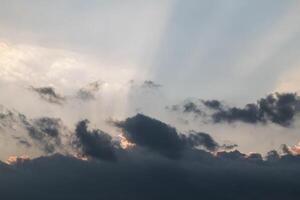 View of clouds in the sky in the afternoon photo