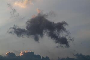 View of clouds in the sky in the afternoon photo