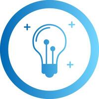 Idea Gradient Circle Icon vector