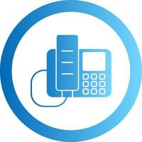 LandGradient Circle Phone Gradient Circle Icon vector