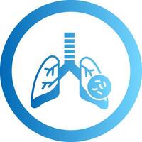 Tuberculosis Gradient Circle Icon vector