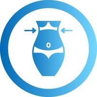 Fat Loss Gradient Circle Icon vector