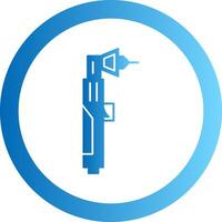 Plasma Cutter Gradient Circle Icon vector