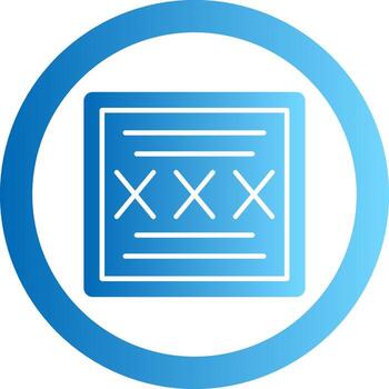 Code Gradient Circle Icon vector