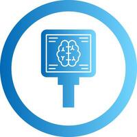 Mri Gradient Circle Icon vector
