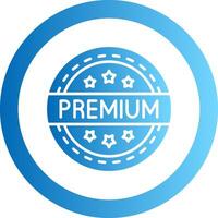 Premium Gradient Circle Icon vector