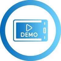 Demo Gradient Circle Icon vector