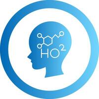 Dopamine Gradient Circle Icon vector