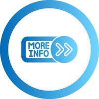 More Info Gradient Circle Icon vector