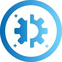 Disruption Gradient Circle Icon vector