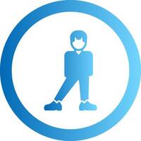 Balanced Gradient Circle Icon vector