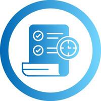 Term Gradient Circle Icon vector