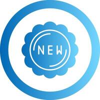 New Gradient Circle Icon vector