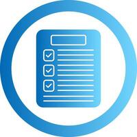 Results Gradient Circle Icon vector