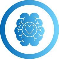 Dopamine Gradient Circle Icon vector