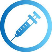 Injection Gradient Circle Icon vector
