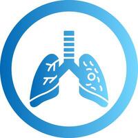 Tuberculosis Virus Gradient Circle Icon vector