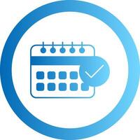 DeadGradient Circle Meet Gradient Circle Icon vector
